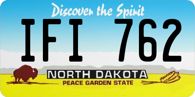 ND license plate IFI762