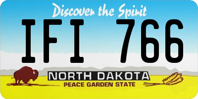 ND license plate IFI766