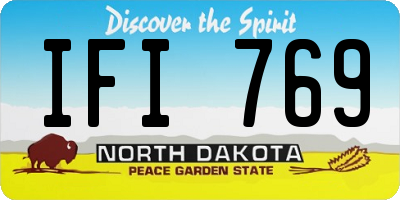 ND license plate IFI769