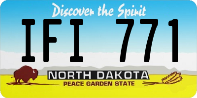 ND license plate IFI771