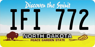 ND license plate IFI772