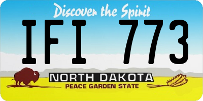 ND license plate IFI773