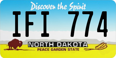 ND license plate IFI774