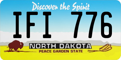 ND license plate IFI776