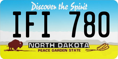 ND license plate IFI780