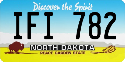 ND license plate IFI782