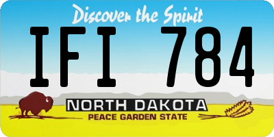 ND license plate IFI784