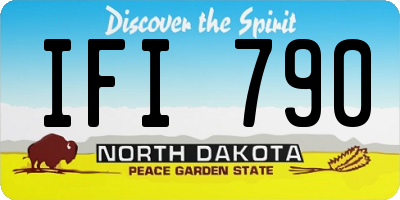 ND license plate IFI790