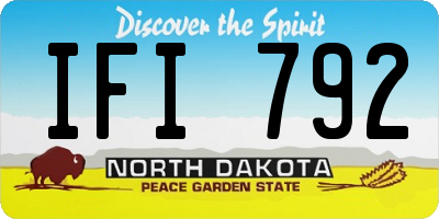 ND license plate IFI792