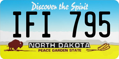 ND license plate IFI795
