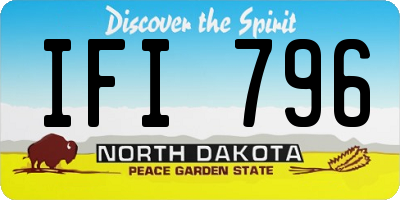 ND license plate IFI796