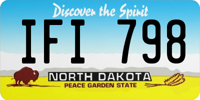 ND license plate IFI798