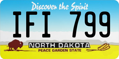 ND license plate IFI799