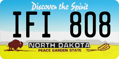 ND license plate IFI808