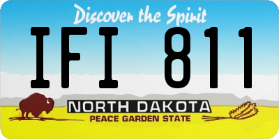 ND license plate IFI811