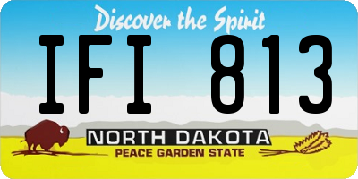 ND license plate IFI813