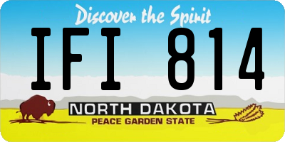 ND license plate IFI814