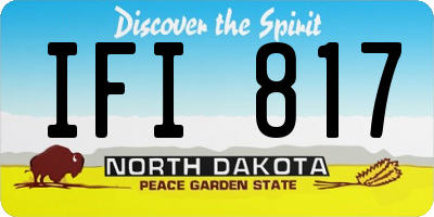 ND license plate IFI817