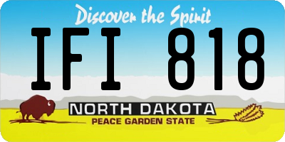 ND license plate IFI818