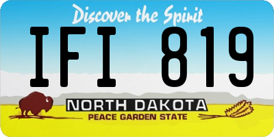 ND license plate IFI819