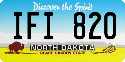 ND license plate IFI820