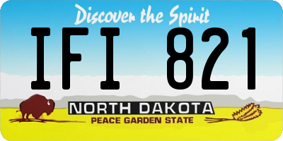 ND license plate IFI821