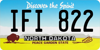 ND license plate IFI822