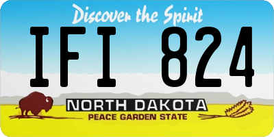 ND license plate IFI824