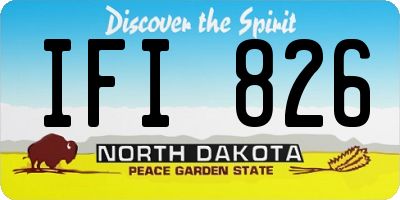 ND license plate IFI826