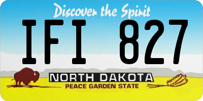 ND license plate IFI827