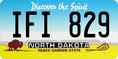 ND license plate IFI829