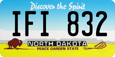 ND license plate IFI832