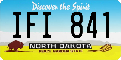 ND license plate IFI841