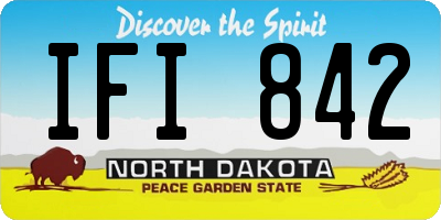 ND license plate IFI842