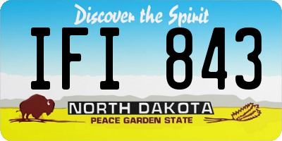 ND license plate IFI843