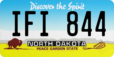 ND license plate IFI844