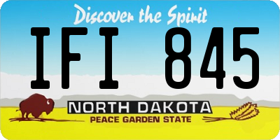 ND license plate IFI845