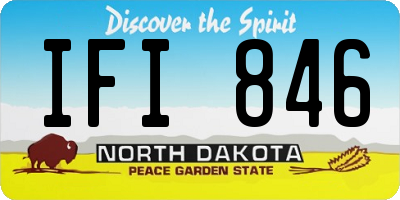 ND license plate IFI846
