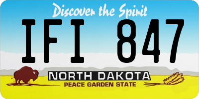 ND license plate IFI847