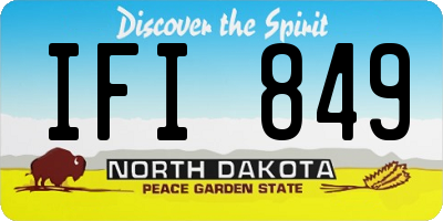 ND license plate IFI849