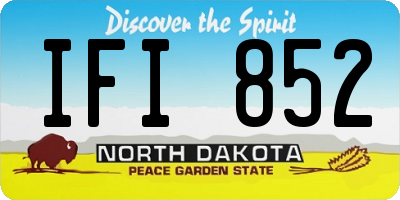 ND license plate IFI852