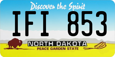 ND license plate IFI853