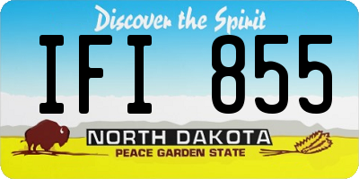 ND license plate IFI855