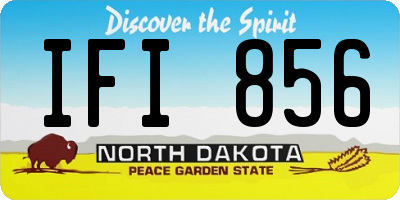 ND license plate IFI856