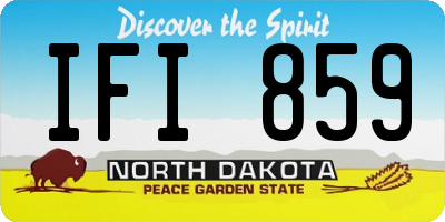 ND license plate IFI859
