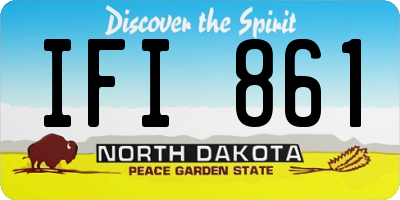 ND license plate IFI861