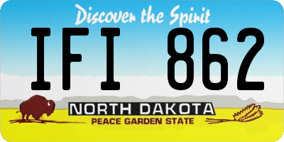 ND license plate IFI862