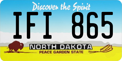 ND license plate IFI865
