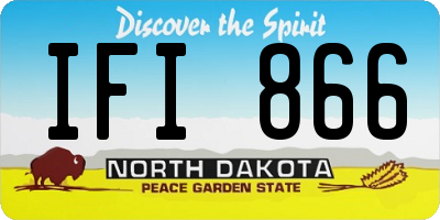 ND license plate IFI866