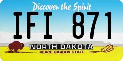 ND license plate IFI871